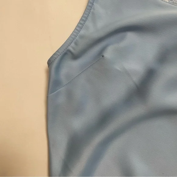 URBAN OUTFITTERS polyester “silky” lace trimmed slip dress - Picture 3 of 9